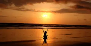 Sonnenuntergang am meer